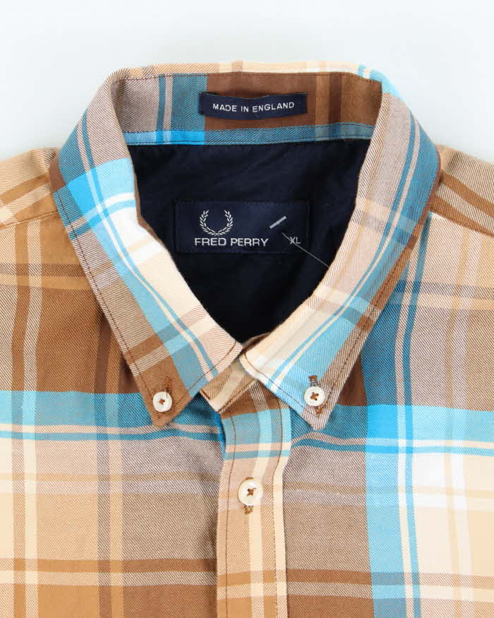 Vintage 2000's Fred Perry Oversized Flannel Shirt - XL