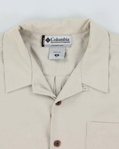 Vintage 2000's Columbia Embossed Floral Hawaiian Shirt - M