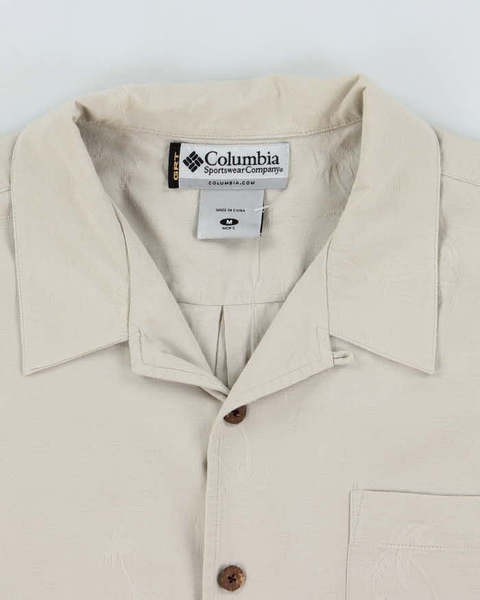 Vintage 2000's Columbia Embossed Floral Hawaiian Shirt - M
