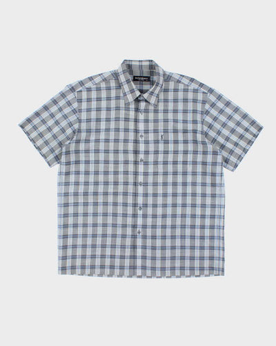 Vintage Yves Saint Laurent Short Sleeve Check Shirt - XL