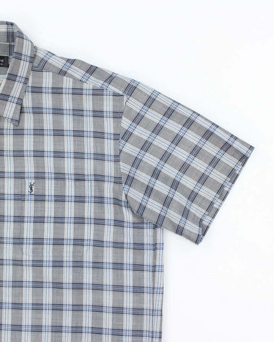 Vintage Yves Saint Laurent Short Sleeve Check Shirt - XL