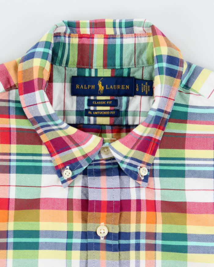 Vintage Ralph Lauren Short Sleeve Check Shirt - L