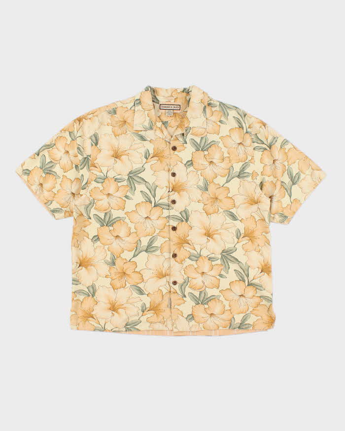 Vintage Jamaica Jaxx Hawaiian Silk Shirt - L