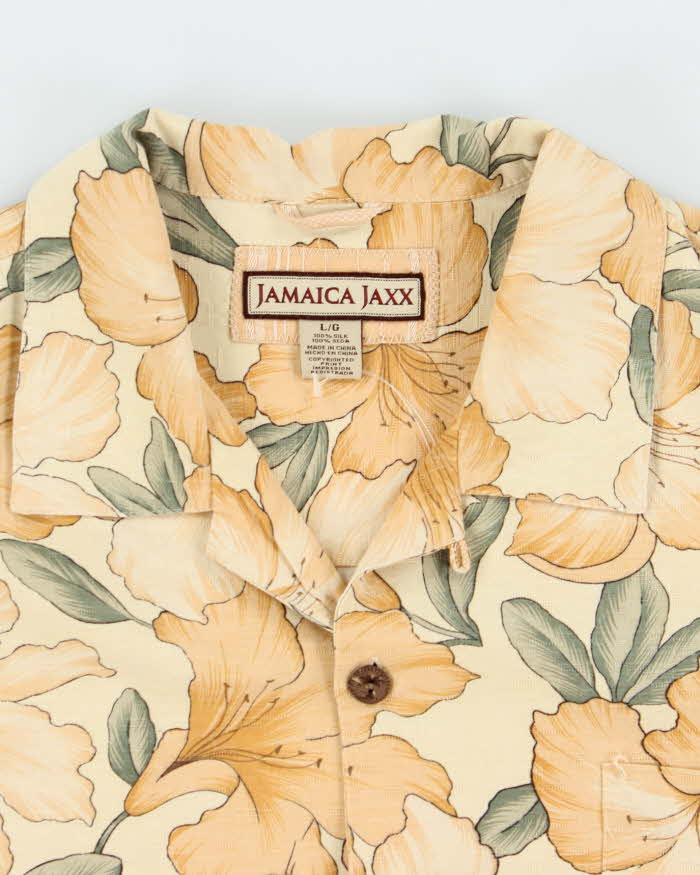 Vintage Jamaica Jaxx Hawaiian Silk Shirt - L