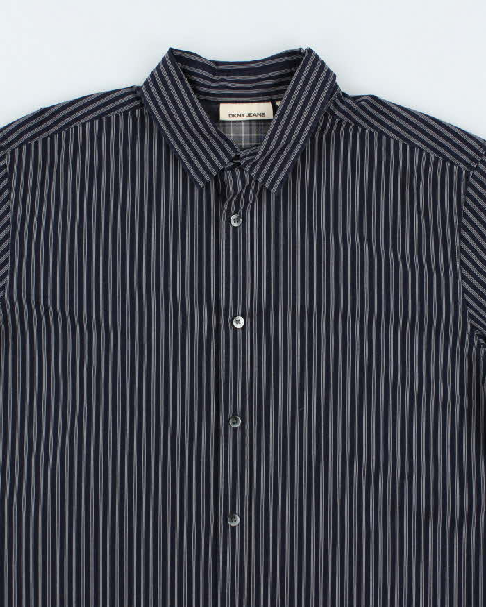 Vintage DKNY Stripe Long Sleeve Shirt - L