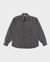 Vintage Y2k 00s Point Zero Stripe Long Sleeve Shirt - XL