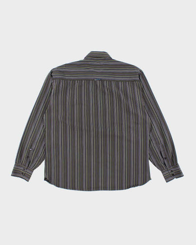 Vintage Y2k 00s Point Zero Stripe Long Sleeve Shirt - XL