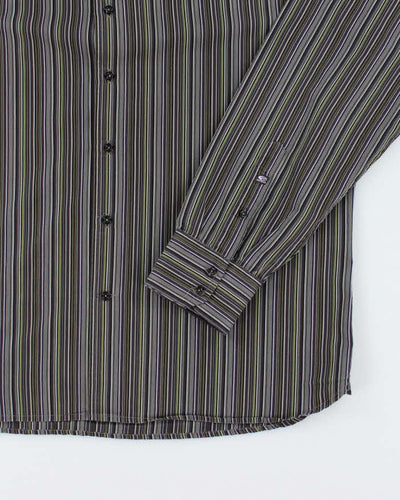Vintage Y2k 00s Point Zero Stripe Long Sleeve Shirt - XL