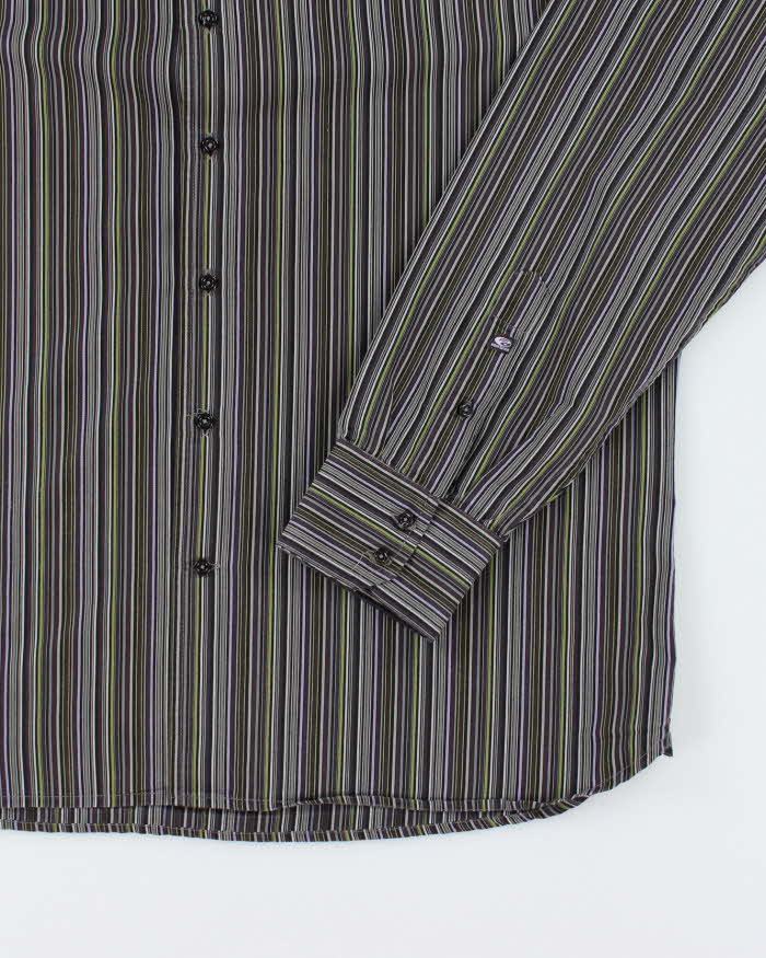 Vintage Y2k 00s Point Zero Stripe Long Sleeve Shirt - XL