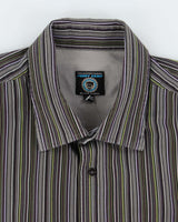 Vintage Y2k 00s Point Zero Stripe Long Sleeve Shirt - XL