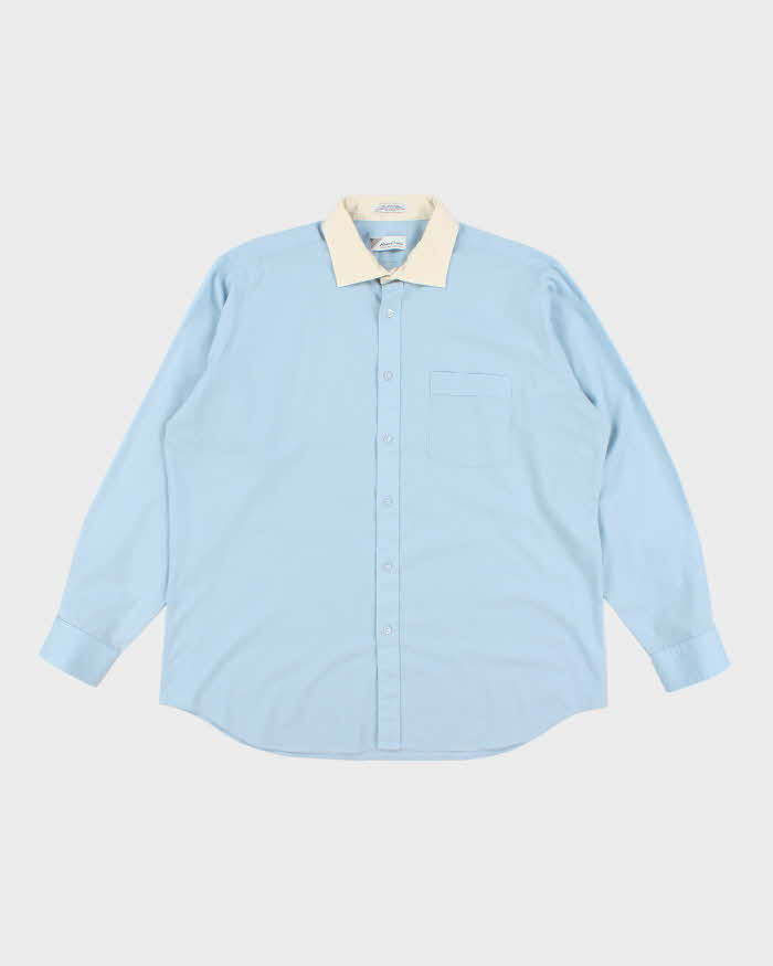 Vintage 80's Pierre Cardin Two Tone Collar Long Sleeve Shirt - L