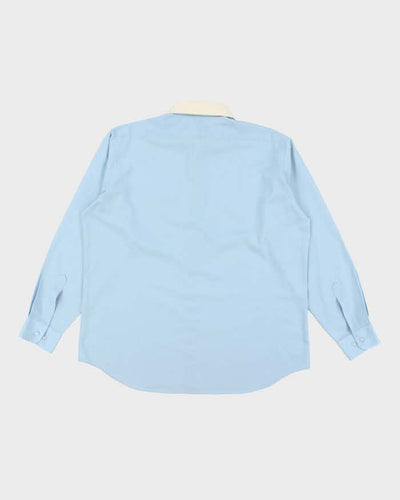 Vintage 80's Pierre Cardin Two Tone Collar Long Sleeve Shirt - L