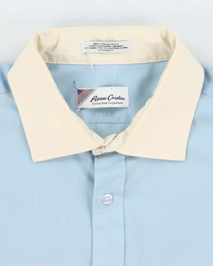 Vintage 80's Pierre Cardin Two Tone Collar Long Sleeve Shirt - L
