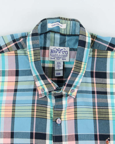 Vintage 2000's Ralph Lauren RRL Small Horse Flannel Shirt - XXL
