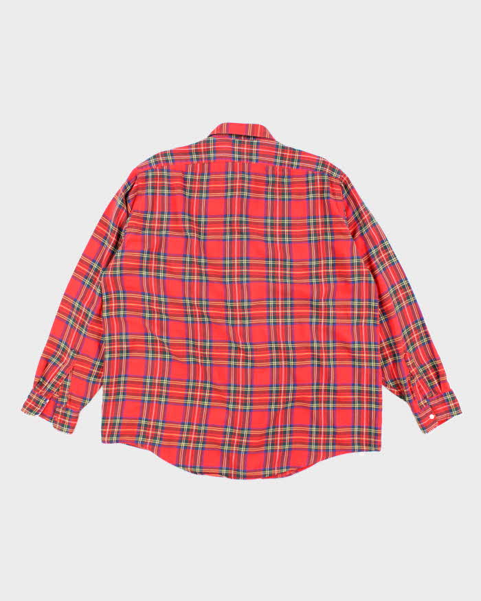 Vintage L.L. Bean Red Tartan Oversized Flannel Shirt - XL