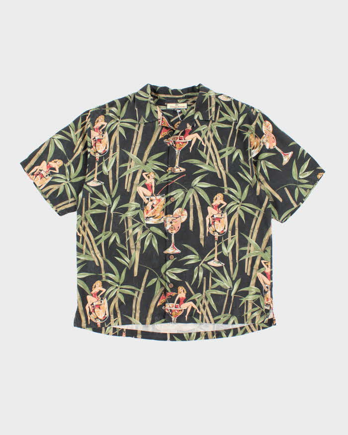 Vintage 2000's Tommy Bahama Floral Print Hawaiian Shirt - L