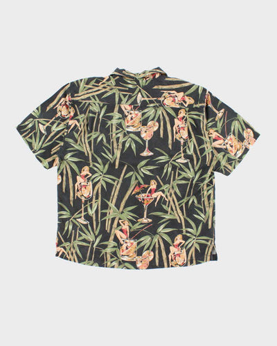 Vintage 2000's Tommy Bahama Floral Print Hawaiian Shirt - L