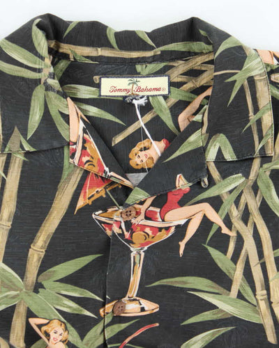 Vintage 2000's Tommy Bahama Floral Print Hawaiian Shirt - L