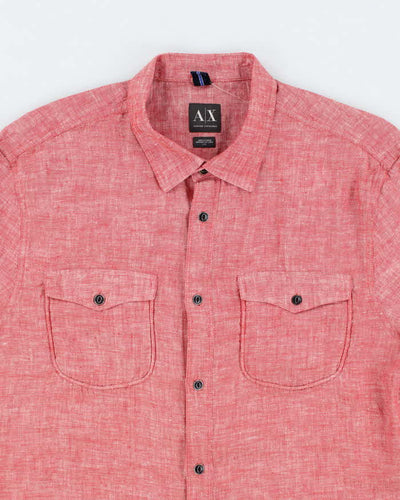 Vintage Armani Exchange Lightweight Short Sleeve Shirt - L