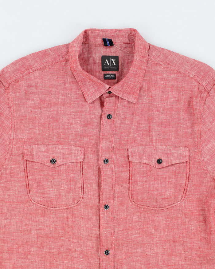 Vintage Armani Exchange Lightweight Short Sleeve Shirt - L