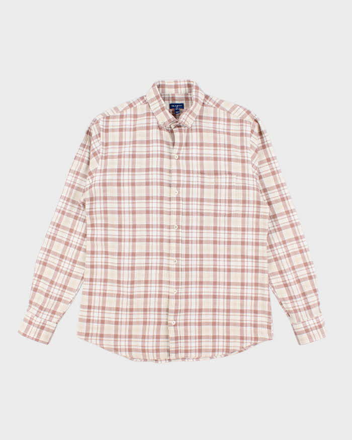 Vintage 2000's Gant Embroidered Logo Flannel Shirt - XL