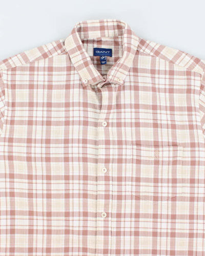 Vintage 2000's Gant Embroidered Logo Flannel Shirt - XL