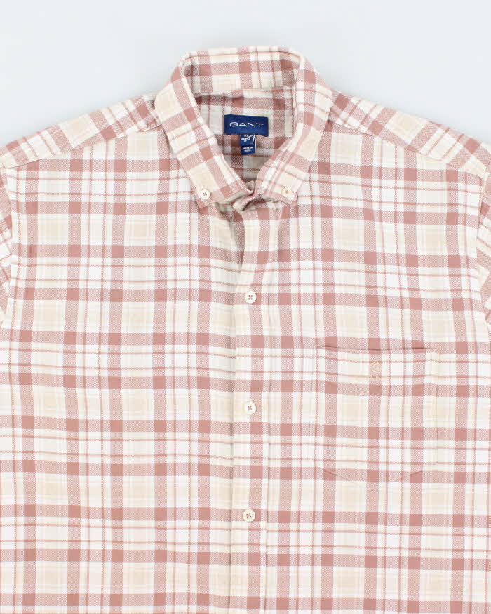 Vintage 2000's Gant Embroidered Logo Flannel Shirt - XL