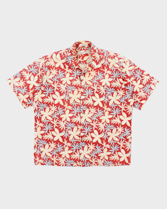 Vintage 2000's Pierre Cardin Floral All Over Print Hawaiian Shirt - L