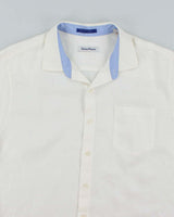 Vintage Tommy Bahama Oversized Checked White Hawaiian Shirt - XL