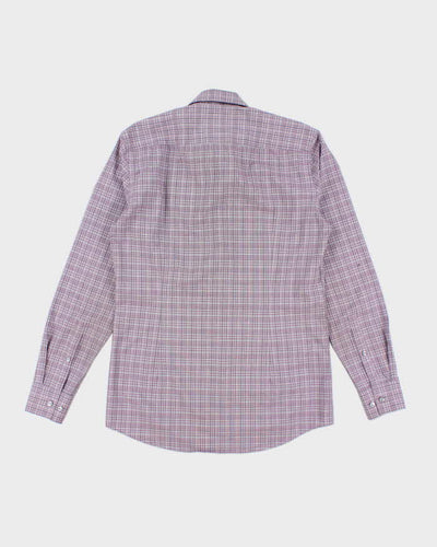 Vintage 2000's Hugo Boss Slim Fit Checked Long Sleeve Shirt - M