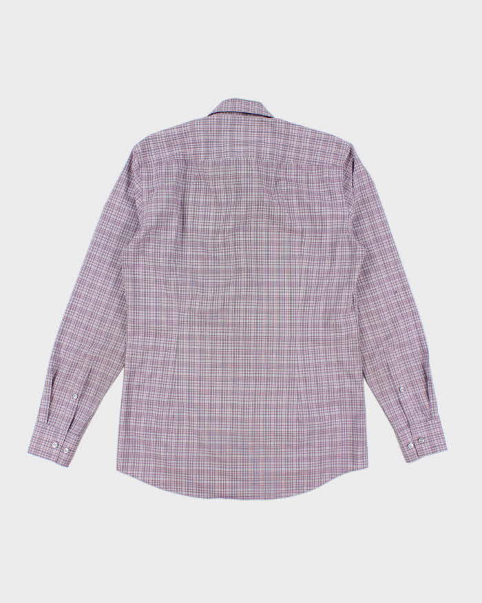 Vintage 2000's Hugo Boss Slim Fit Checked Long Sleeve Shirt - M