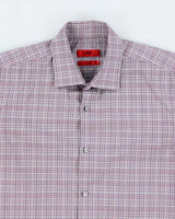 Vintage 2000's Hugo Boss Slim Fit Checked Long Sleeve Shirt - M