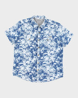 Vintage 2000's Eddie Bauer Patterned Short Sleeve Shirt - L