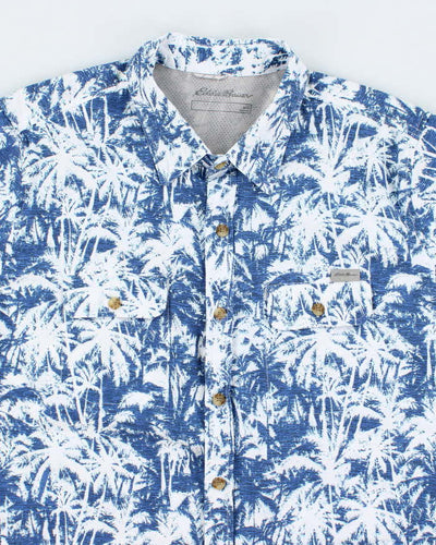 Vintage 2000's Eddie Bauer Patterned Short Sleeve Shirt - L