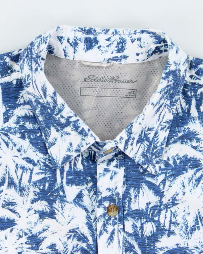 Vintage 2000's Eddie Bauer Patterned Short Sleeve Shirt - L