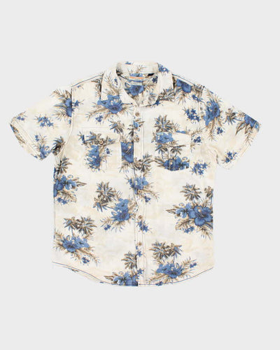 Vintage 2000's Point Zero Floral Print Hawaiian Shirt - M