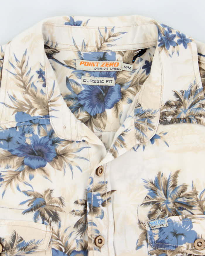 Vintage 2000's Point Zero Floral Print Hawaiian Shirt - M
