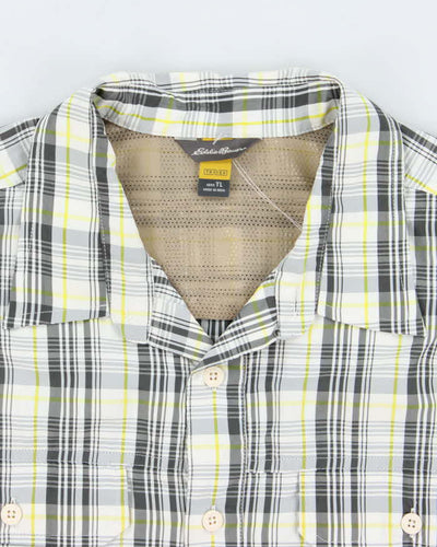 Vintage 00s Eddie Bauer Check Short Sleeve Shirt - L