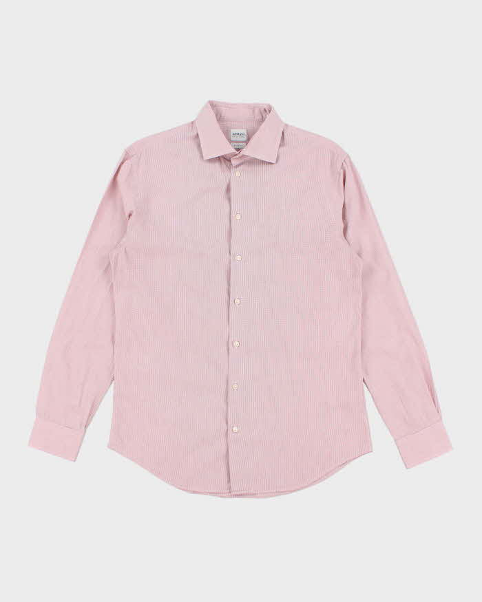 Vintage Armani Collezoni Check Long Sleeve Shirt - L