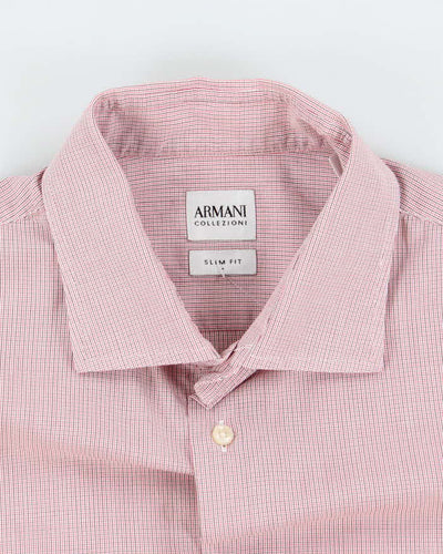Vintage Armani Collezoni Check Long Sleeve Shirt - L