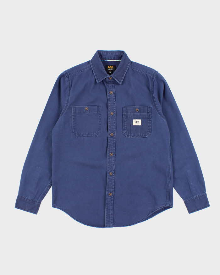 Vintage 90's Lee Heavyweight Long Sleeve Button Up Shirt - S