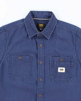 Vintage 90's Lee Heavyweight Long Sleeve Button Up Shirt - S
