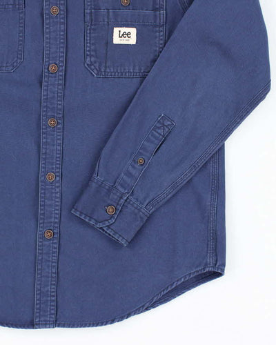 Vintage 90's Lee Heavyweight Long Sleeve Button Up Shirt - S