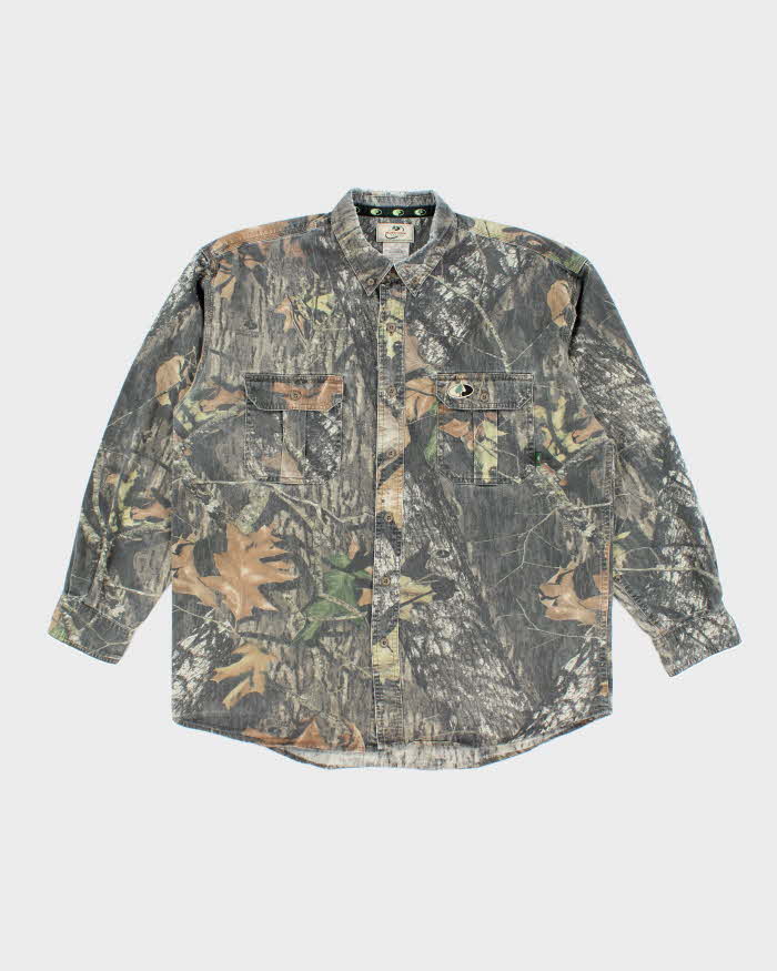 Vintage 2000's Mossy Oak Camouflage Heavyweight Long Sleeve Shirt - L