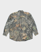 Vintage 2000's Mossy Oak Camouflage Heavyweight Long Sleeve Shirt - L