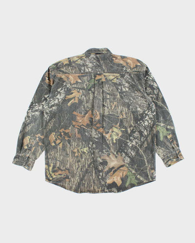 Vintage 2000's Mossy Oak Camouflage Heavyweight Long Sleeve Shirt - L
