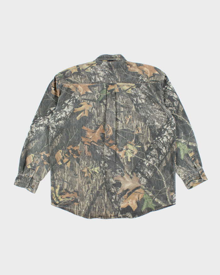 Vintage 2000's Mossy Oak Camouflage Heavyweight Long Sleeve Shirt - L