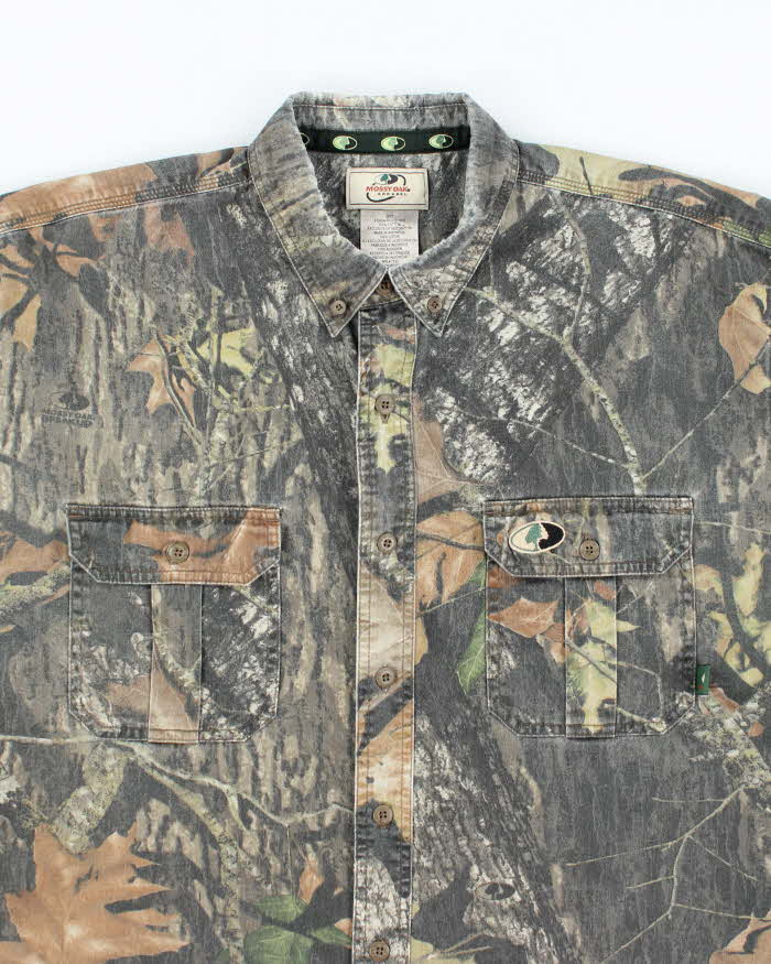 Vintage 2000's Mossy Oak Camouflage Heavyweight Long Sleeve Shirt - L