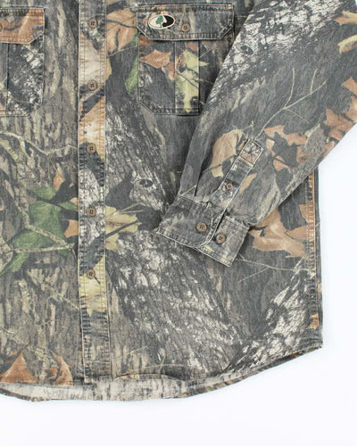 Vintage 2000's Mossy Oak Camouflage Heavyweight Long Sleeve Shirt - L