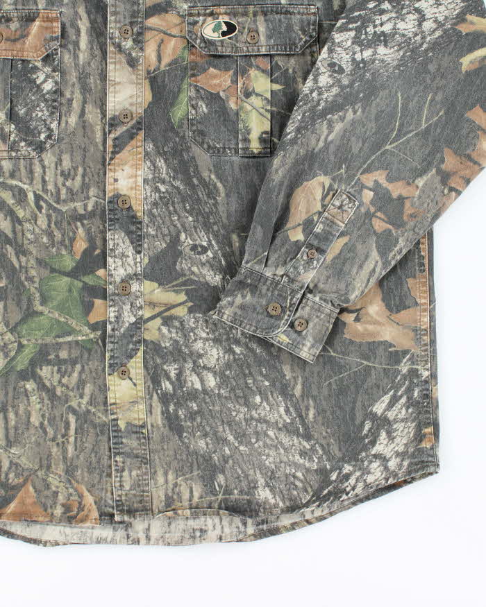 Vintage 2000's Mossy Oak Camouflage Heavyweight Long Sleeve Shirt - L